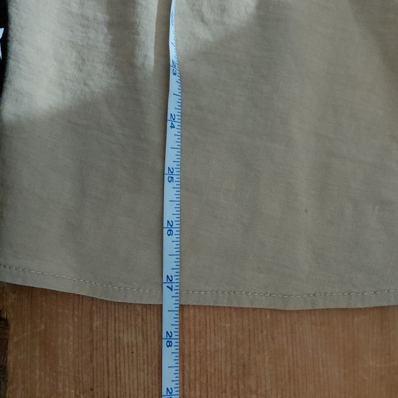 Theory Light Tan Size 6 Small Linen A-Line Skirt With Pockets - Picture 6 of 7